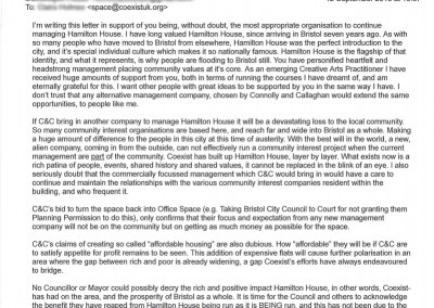 Letter of Support
